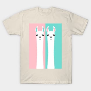 TWO ON PINK AND BLUE T-Shirt